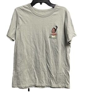 Disney Princess Collection Tiana tee size small Sage Green Graphic